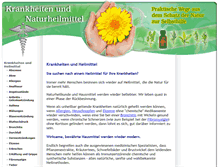 Tablet Screenshot of krankheiten-und-naturheilmittel.com